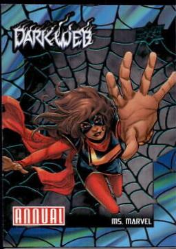 Ms. Marvel [Turquoise] #DW-16 Marvel 2023 Upper Deck Annual Dark Web