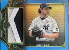 Gerrit Cole [Sapphire] #SJR2-GC1 Baseball Cards 2022 Topps Triple Threads Single Jumbo Relics Prices