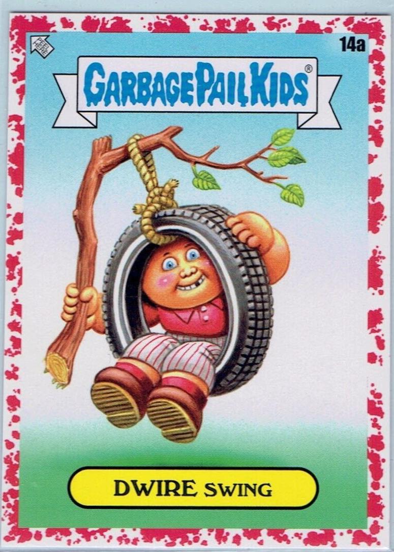 Dwire Swing [Red] #14a Garbage Pail Kids at Play