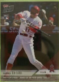 Shohei Ohtani #OS16 Baseball Cards 2018 Topps Now Off Season