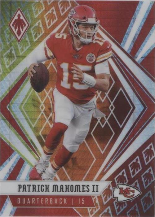 2020 Patrick Mahomes ll fire burst psa online 10 football card