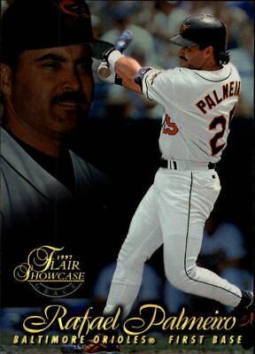 Rafael Palmeiro [Row 1] #71 Baseball Cards 1997 Flair Showcase