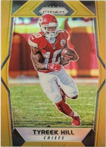 Tyreek Hill [Gold Prizm] #105 Football Cards 2017 Panini Prizm