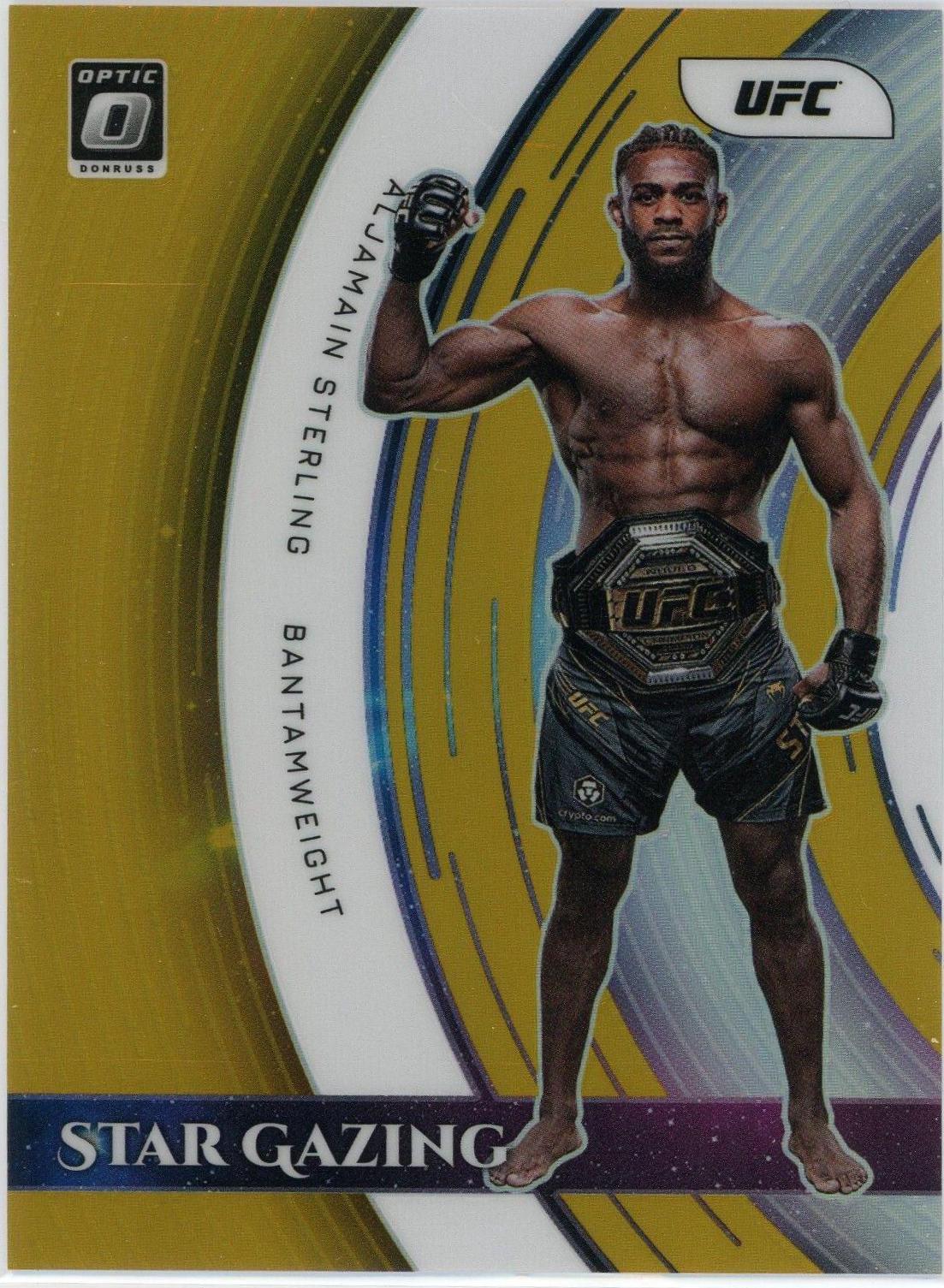 Aljamain Sterling [Gold] #13 Ufc Cards 2022 Panini Donruss Optic UFC Star Gazing