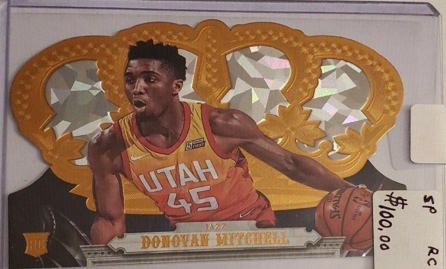 Donovan Mitchell [Crystal] #167 Basketball Cards 2017 Panini Crown Royale