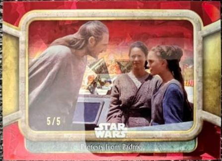 Protests from Padme [Red] #49 Star Wars 2024 Topps Chrome Sapphire