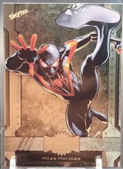 Miles Morales [Gold FX] #154 2024 SkyBox Metal Universe Avengers