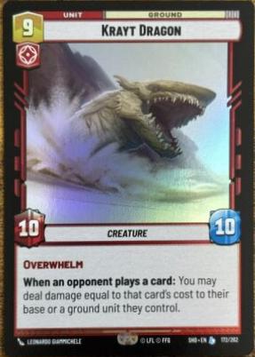 Krayt Dragon [Foil] #172 Star Wars Unlimited: Shadows of the Galaxy