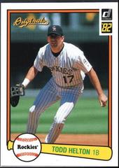 Todd Helton #72 Baseball Cards 2002 Donruss Originals Prices