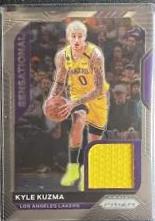 Kyle Kuzma #SSW-KKU Basketball Cards 2020 Panini Prizm Sensational Swatches