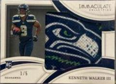 KENNETH WALKER RPA NUMBERED CARD on sale TRIPLE COLOR PATCH