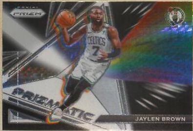 Jaylen Brown [Hyper Prizm] #16 Basketball Cards 2021 Panini Prizm Prizmatic