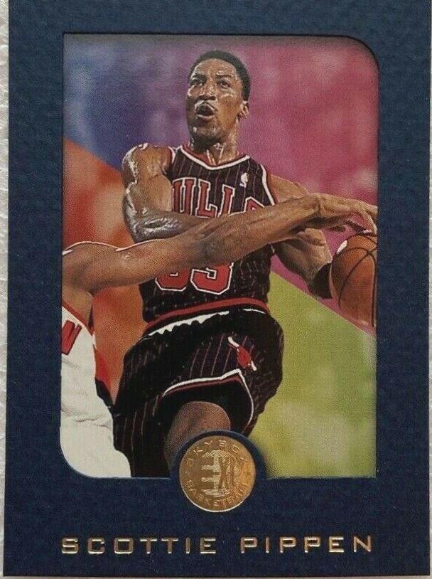 Scottie Pippen [Blue] #12 Basketball Cards 1995 Skybox E-XL