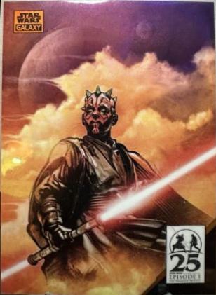 Darth Maul Galaxy 7 [Orange Refractor] #AM-6 Star Wars 2024 Topps Chrome Galaxy Art of Darth Maul