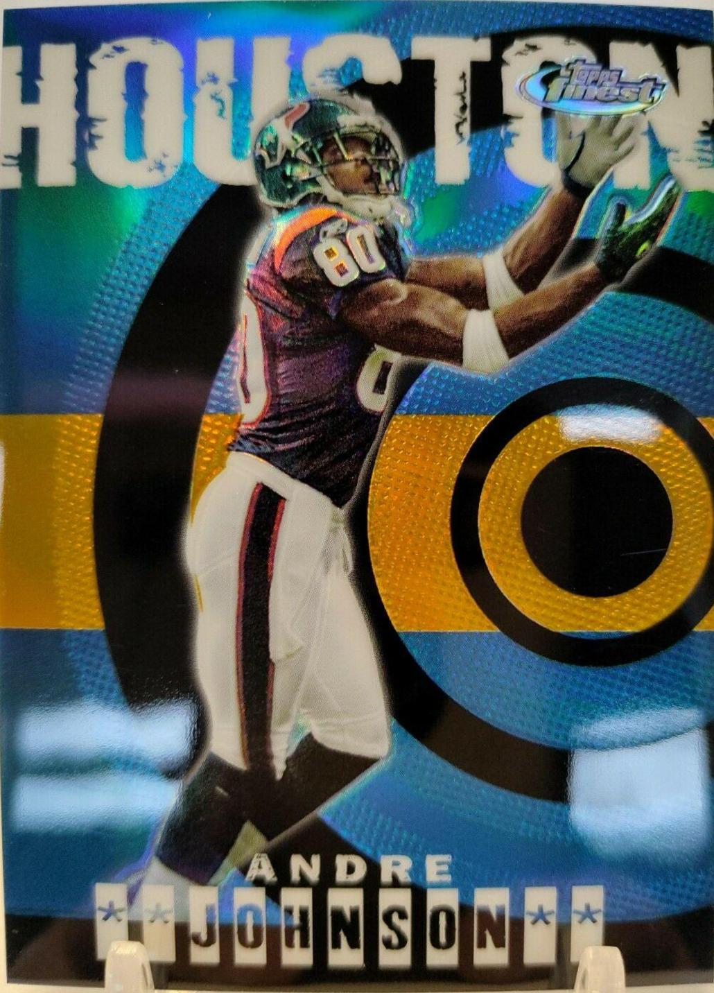 Andre Johnson [Gold Refractor] #52 Football Cards 2004 Topps Finest