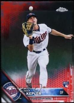 Max Kepler [Red Refractor] #138 Baseball Cards 2016 Topps Chrome