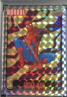 Spider-Man [Gold] #B11 Marvel 2022 Upper Deck Annual Backscatters