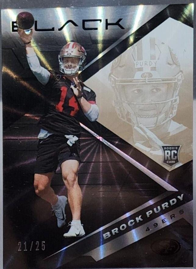 Brock Purdy [Copper] #200 Football Cards 2022 Panini Black