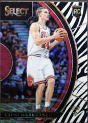 Lauri Markkanen [Zebra Prizm] #8 Basketball Cards 2017 Panini Select Prices