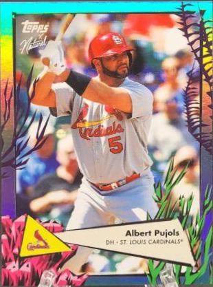 Albert Pujols [Coral] #27 Baseball Cards 2022 Topps X Naturel 1952