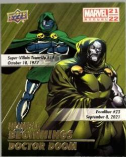 Doctor Doom #HB-2 Marvel 2021 Upper Deck Annual Humble Beginnings