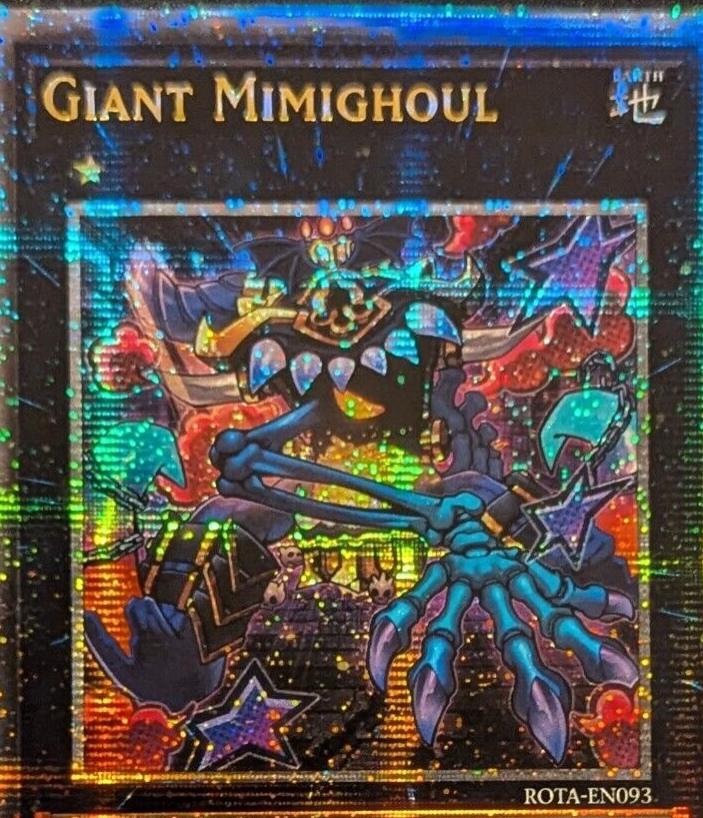 Giant Mimighoul [Quarter Century Secret Rare] ROTA-EN093 YuGiOh Rage of the Abyss