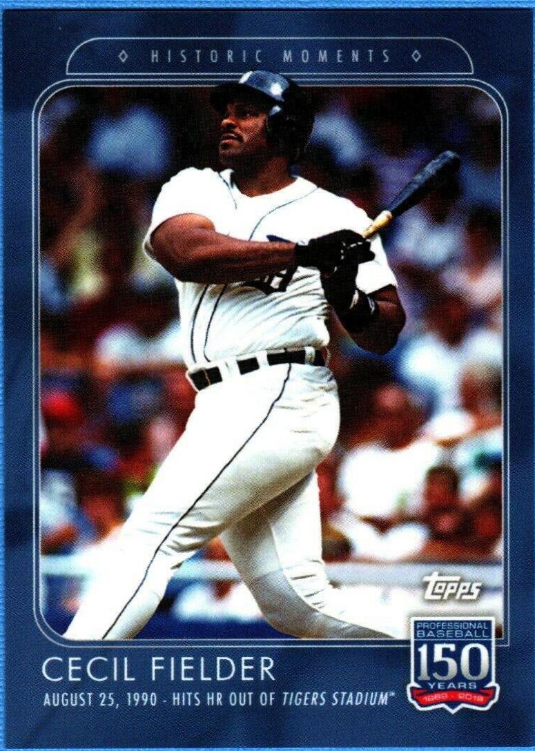 Cecil Fielder #38 Baseball Cards 2019 Topps 150 Years of Baseball