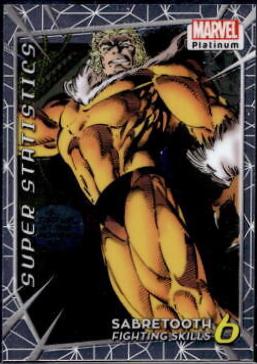 Sabretooth #SS19 Marvel 2023 Upper Deck Platinum Super Statistics