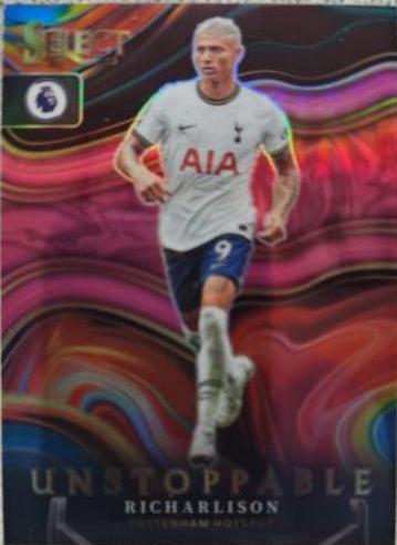 Richarlison [Pink] #13 Soccer Cards 2022 Panini Select Premier League Unstoppable