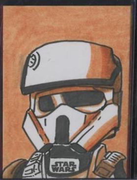 Debjit Kar Star Wars 2024 Topps Chrome Sketch Card