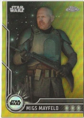 Migs Mayfeld [Gold Refractor] #100 Star Wars 2023 Topps Chrome