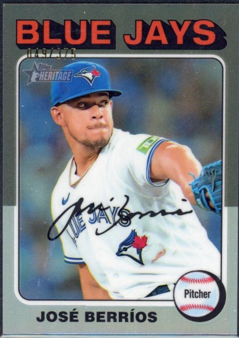 Jose Berrios [Silver Refractor] #468 Baseball Cards 2024 Topps Heritage