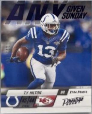 T. Y. Hilton [Purple] #19 Football Cards 2022 Panini Prestige Any Given Sunday