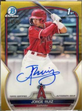 Keibert Ruiz [Gold Refractor] #CPA-KR Baseball Cards 2018 Bowman Chrome Prospects Autographs