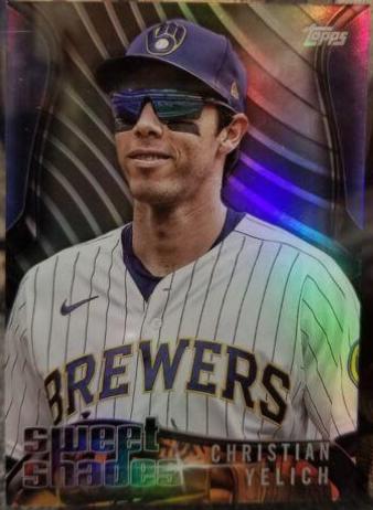 Christian Yelich [Black] #SS-20 Baseball Cards 2022 Topps Sweet Shades