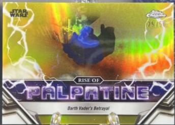 Darth Vader's Betrayal [Gold Refractor] #RP-17 Star Wars 2024 Topps Chrome The Rise of Palpatine