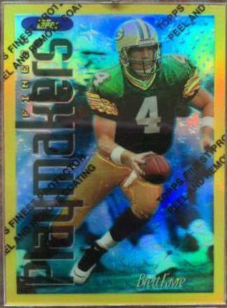 Brett Favre [Refractor] #132 Football Cards 1996 Topps Finest