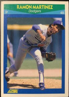 Ramon Martinez #59 Baseball Cards 1990 Score Rising Stars