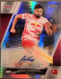 Josko Gvardiol [Prism] #BCA-JGV Soccer Cards 2021 Topps Chrome Bundesliga Autographs