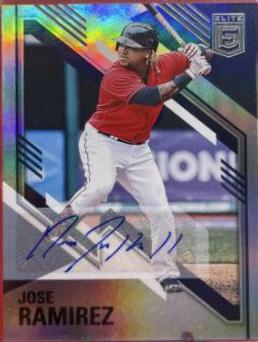 Jose Ramirez [Autographs] #3 Baseball Cards 2021 Panini Chronicles Elite