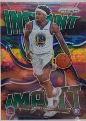 Moses Moody [Green Prizm] #24 Basketball Cards 2021 Panini Prizm Instant Impact Prices