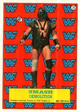 Smash #19 Wrestling Cards 1987 Topps WWF Stickers