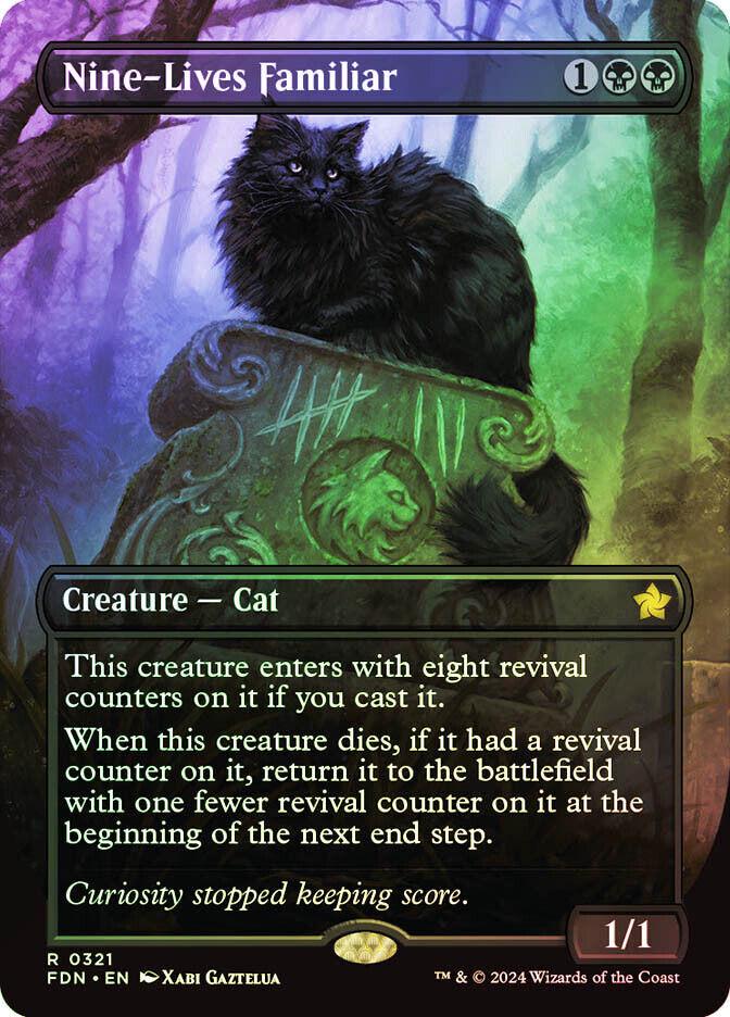 Nine-Lives Familiar [Foil] #321 Magic Foundations