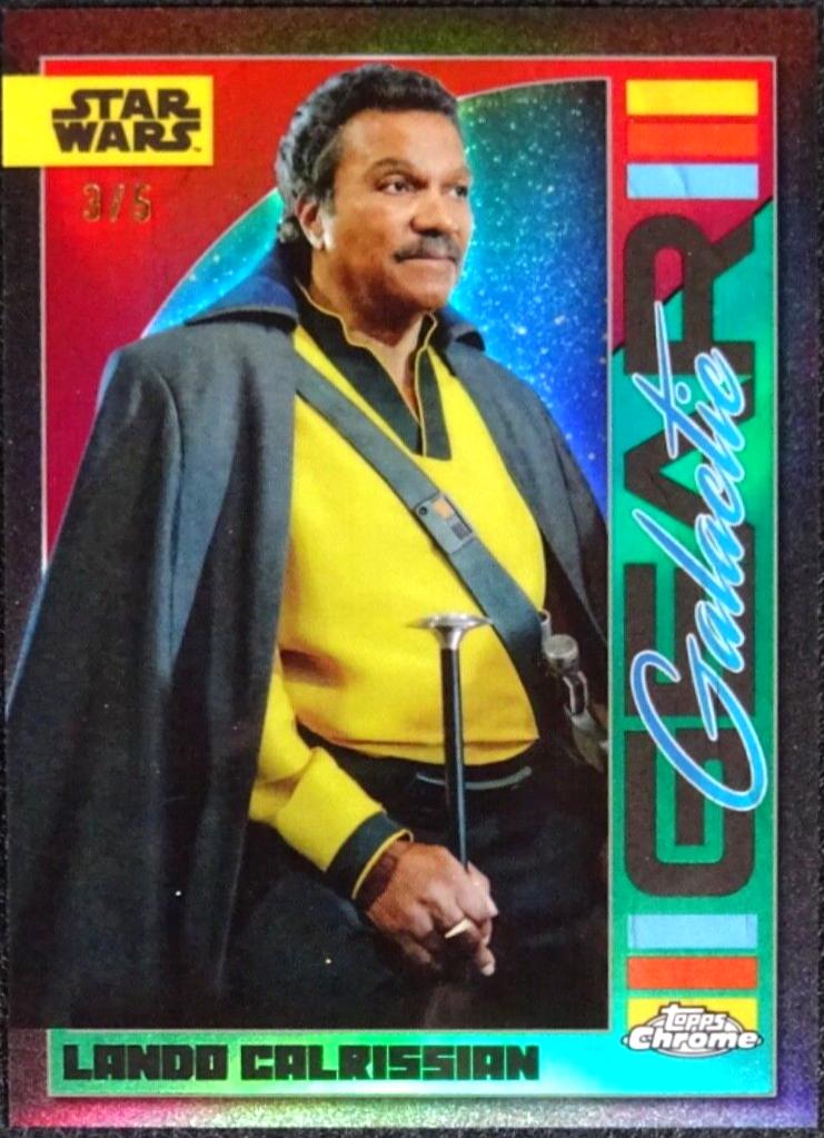 Lando Calrissian [Dathomir Red Refractor] #GG-2 Star Wars 2024 Topps Chrome Galactic Gear