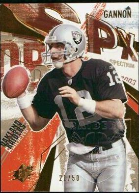 Rich Gannon [Spectrum] #15 Football Cards 2003 Spx