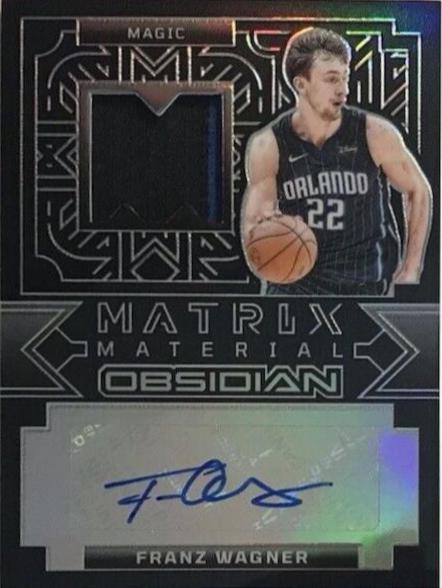 Franz Wagner rookie card 2024 obsidian