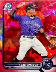 Adael Amador [Red] #BD-59 Baseball Cards 2022 Bowman Draft Prices