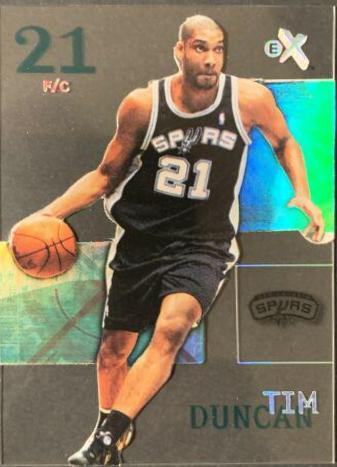 Tim Duncan #15 Basketball Cards 2003 Fleer E-X