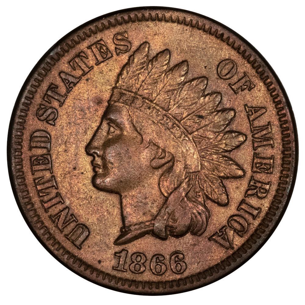 1866 [FS-301] Coins Indian Head Penny