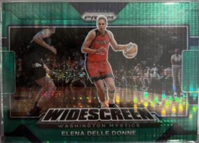 Elena Delle Donne [Green Pulsar] #15 Basketball Cards 2022 Panini Prizm WNBA Widescreen